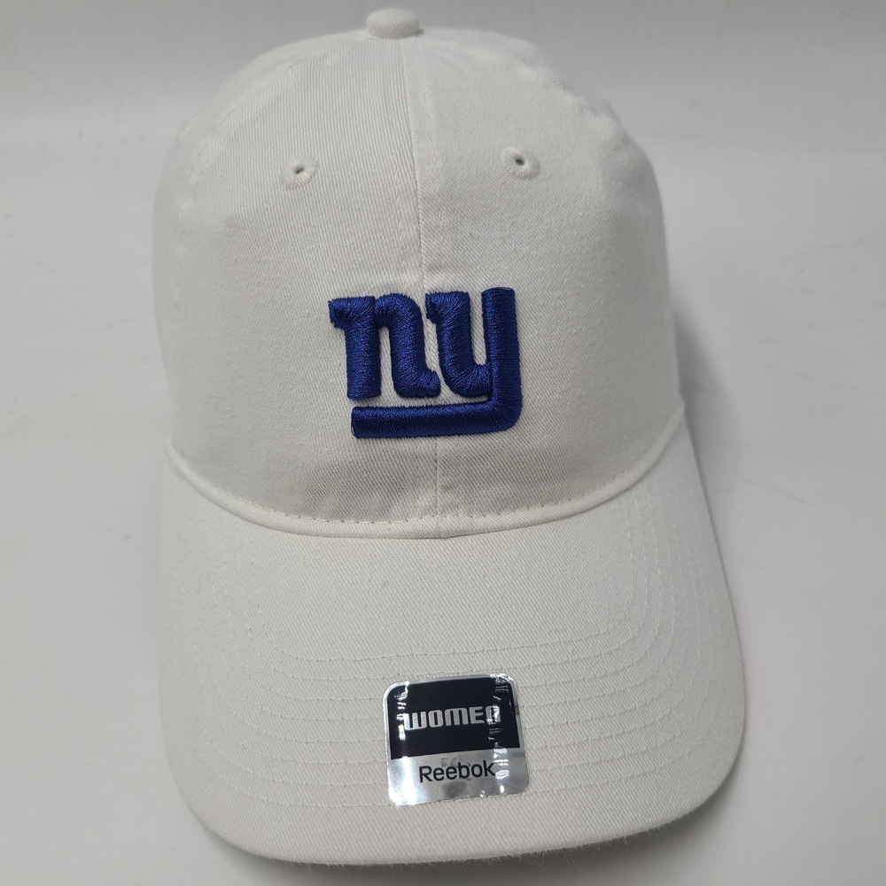 Women New York Giants Hat Strapback Reebok White Blue NFL Football Casual Cotton